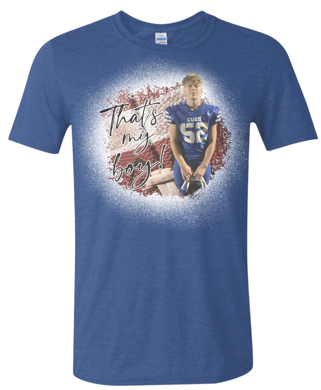 Personalized Cubs Football Tee